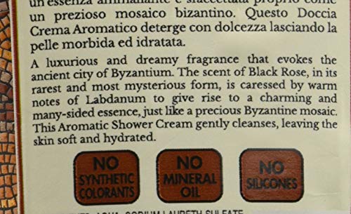Set di 12 tesori d'Oriente Doccia Bizantium Rosa Nero/Labdano 250 ml Bagno e Doccia