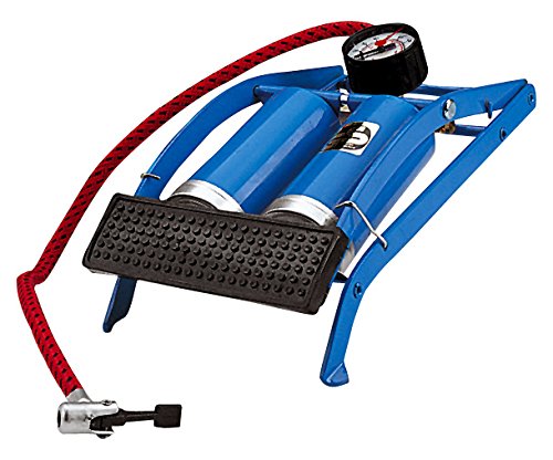 Bottari 24056 Pompa Gonfiaggio a Pedale con Manometro Doppio Cilindro