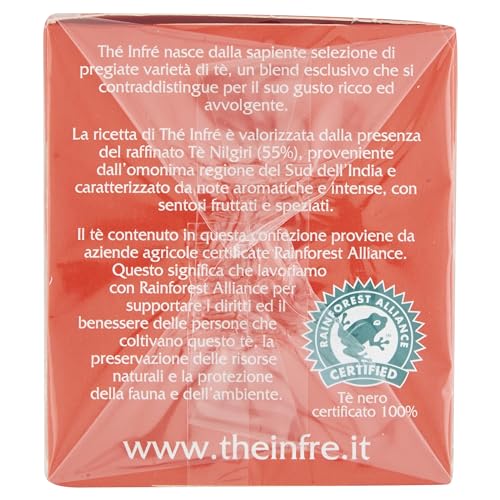 Thé Infré, Tè Classico Deteinato, Confezione da 23 Filtri, Gusto Ricco e Avvolgente, Aroma Inconfondibile, Senza Caffeina