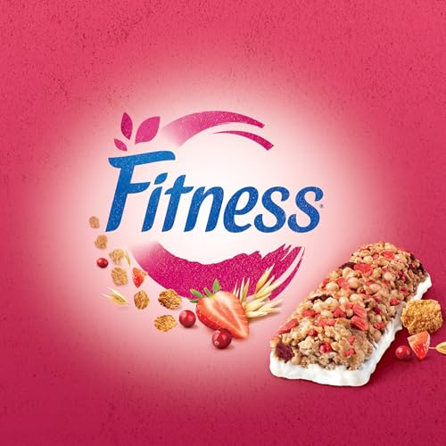 FITNESS Red Berries Barrette di Cereali Integrali con Frutti Rossi, 6 barrette da 23,5g (141g)