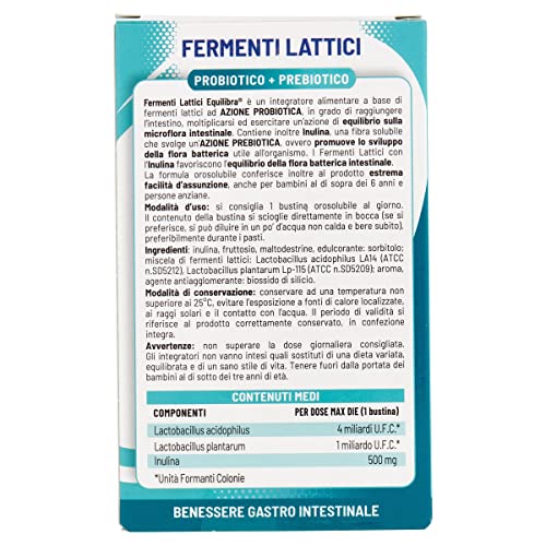 equilibra Integratori Alimentari, Fermenti Lattici,