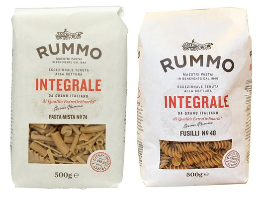 Rummo Pasta Integrale Confezione Prova 4x Pasta Mista + 4x Fusilli Pasta Italiana ( 8 x 500g )