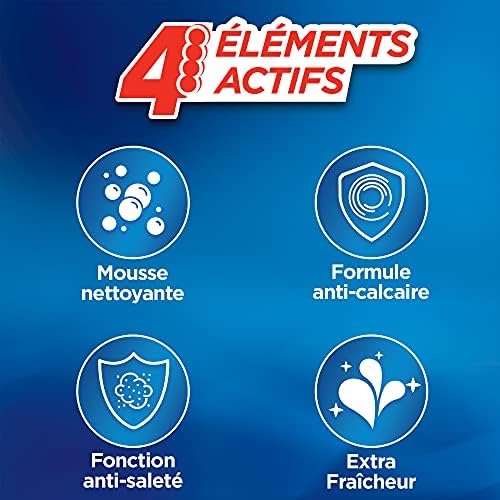 Bref Power Activ' - Blocco detergente per WC, esotico Hawaii, 1 blocco WC da 50 g, +50% anti-calcare, 4 elementi attivi, pulizia e freschezza