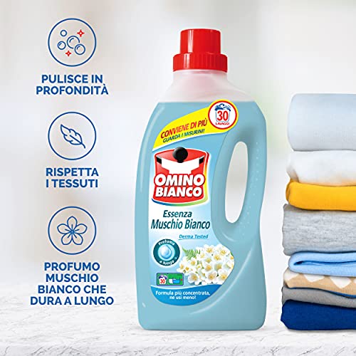 Omino Bianco - Detersivo Lavatrice Liquido, Muschio Bianco OLD