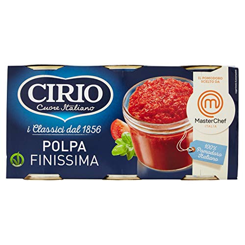 Cirio Polpa Fine - 8 confezioni da 3 pezzi da 400 g [24 pezzi, 9600 g]