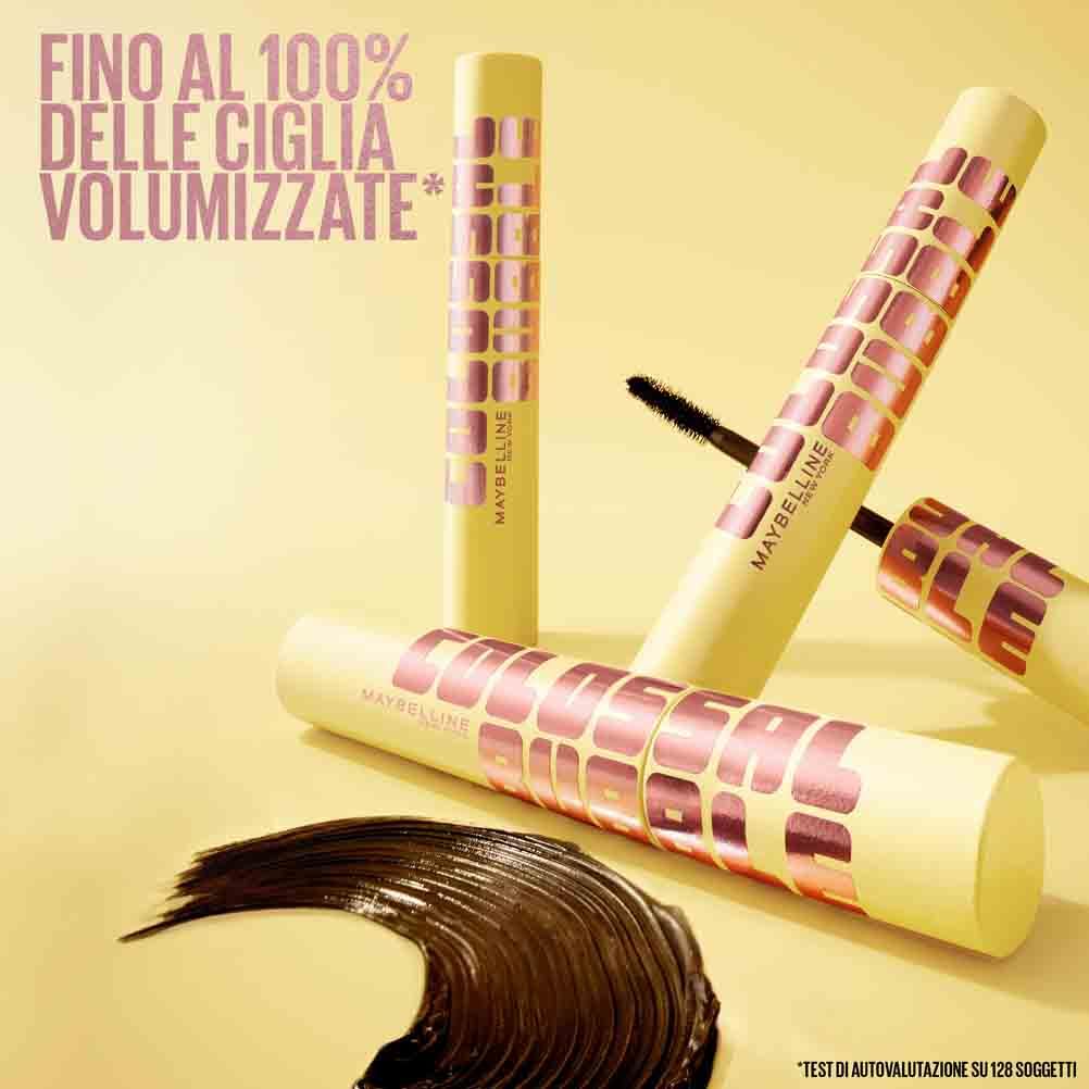 Maybelline New York Mascara Volumizzante, Volume Modulabile Senza Grumi, Formula Stratificabile, Con Comodo Scovolino a Pettine, Colossal Bubble, 10 ml