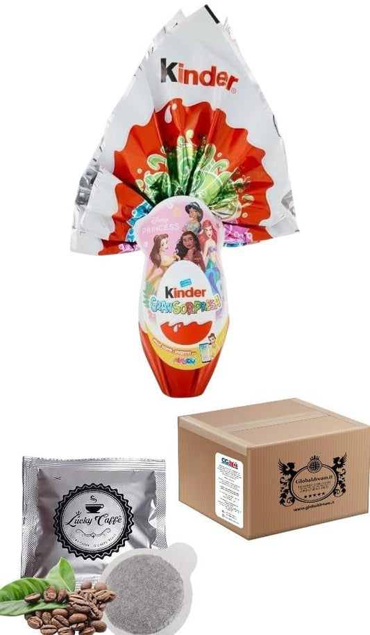 CG94! GranSurprise cioccolato princess 150 g + due cialde lucky caffe' in omaggio