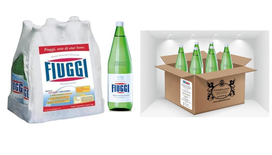 CG94 - Acqua Fiuggi Naturale 6x1L Vetro – Acqua Minerale Oligominerale, Residuo Fisso Basso, Depurativa – Confezione da 6 Bottiglie