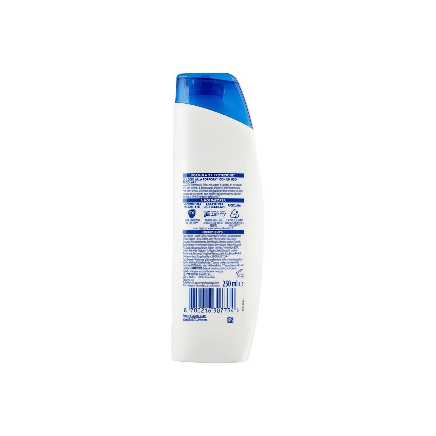 Head & Shoulders Shampoo 1in1 Mentolo 250ml, 250ml