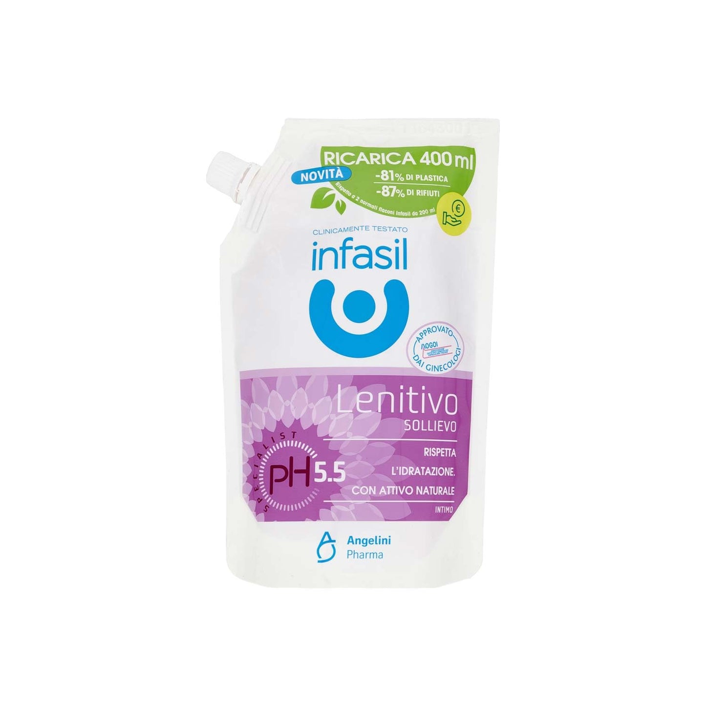 Infasil Detergente Intimo Lenitivo, 400 ml