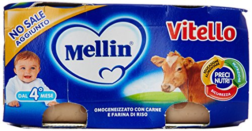 Mellin - Vitello, Omogeneizzato, 2 Vaschette