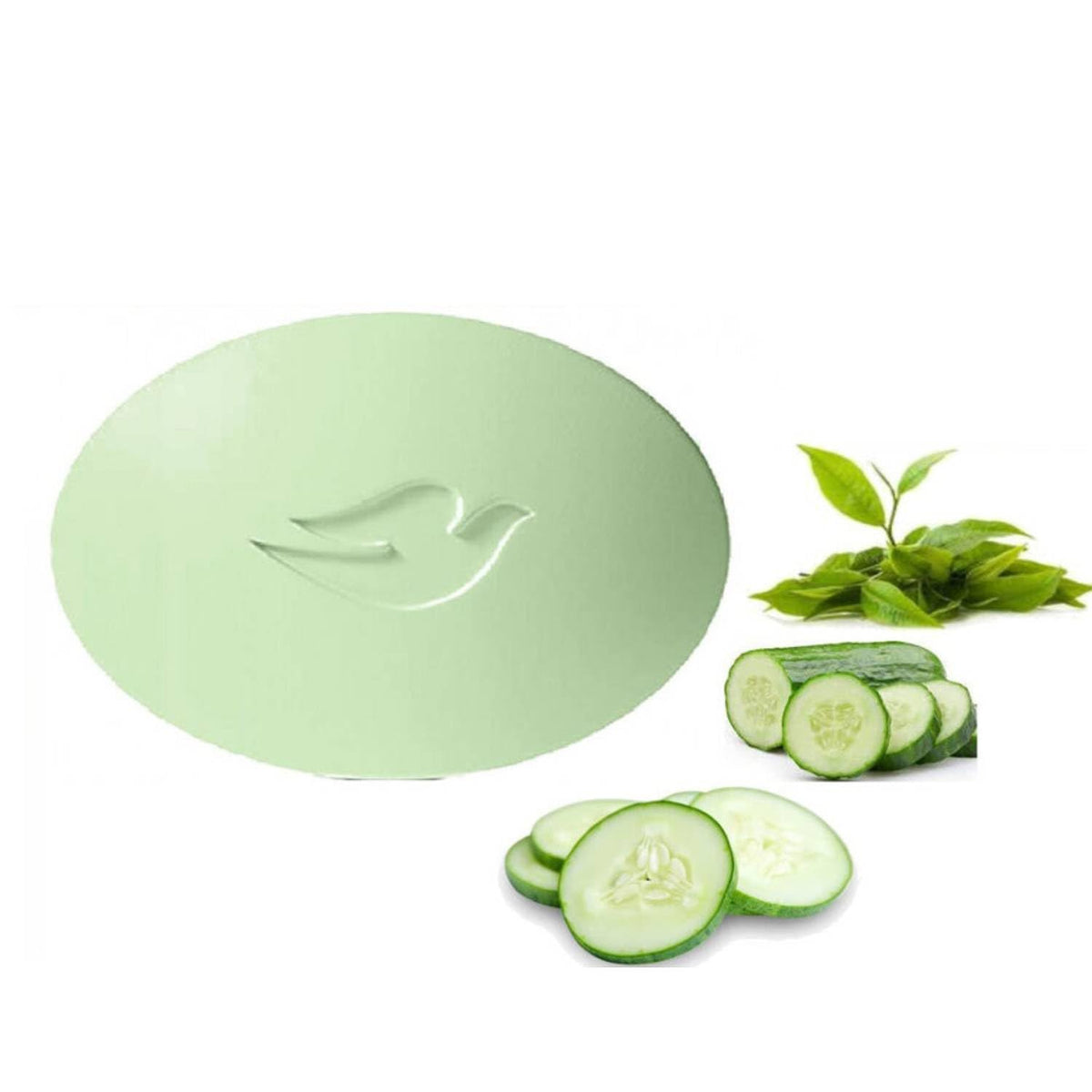 Dove Beauty Cream Bar Cetriolo E Tè Verde Saponetta Solida Rinfrescante 2X90 Gr 1 Unità