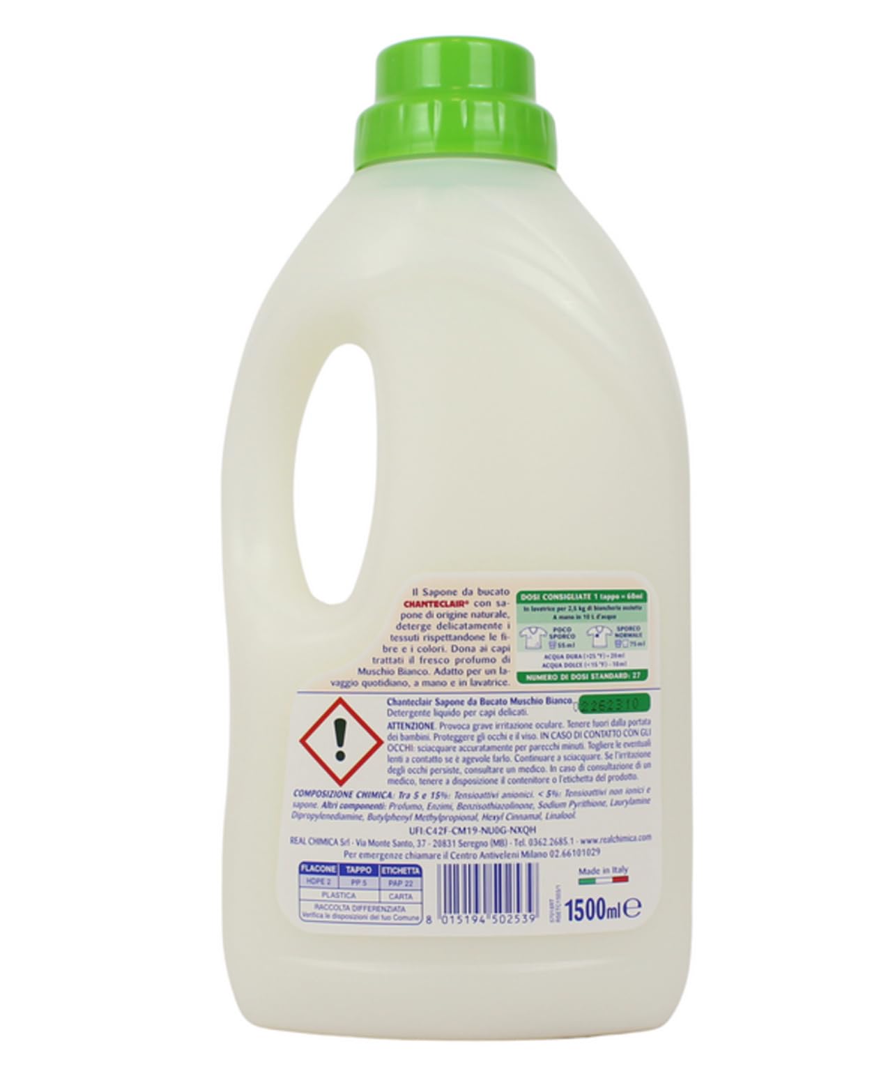 Chanteclair Sapone da Bucato Muschio Bianco 1,5 l