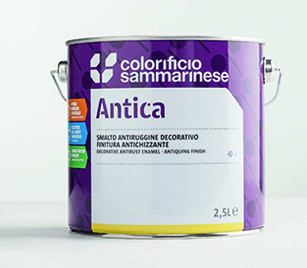Smalto catalizzabile acrilico antiruggine decorativo antichizzante Antica Colorificio Sammarinese - Ferro antico