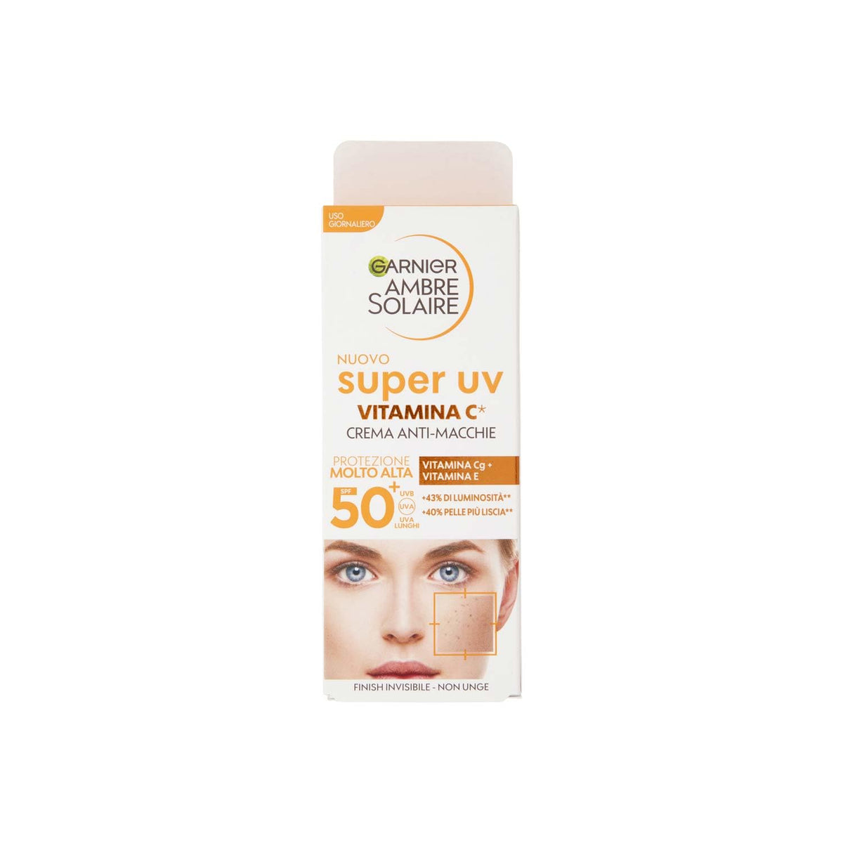 Garnier Ambre Solaire Crema Anti - Macchie alla Vitamina C, SPF50, 40ml