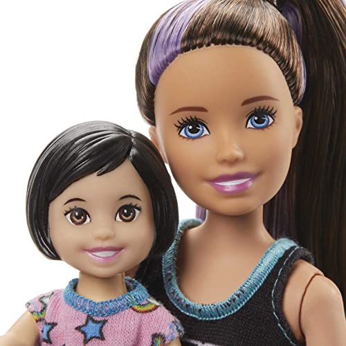 Barbie Babysitter Doll with baby and accessories Set da gioco per dormire
