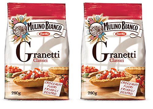 Mulino Bianco: "Granetti Classici" Toast croccanti e friabili * 280 g Confezione da 2 pezzi