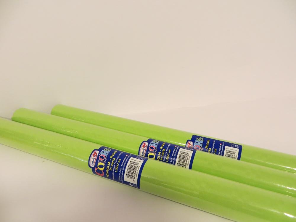 DOpla Paper Collection Tovaglia Rotolo in carta 1,20x7 mt Verde Acido
