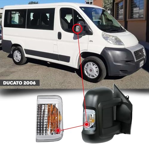 CG94 - Fanale Retrovisore Compatibile per Auto F. DUCATO 2006 - Bulbo Arancio 5/16W