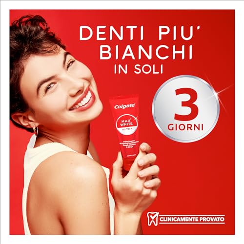 Colgate Dentifricio Sbiancante Max White Ultra Active