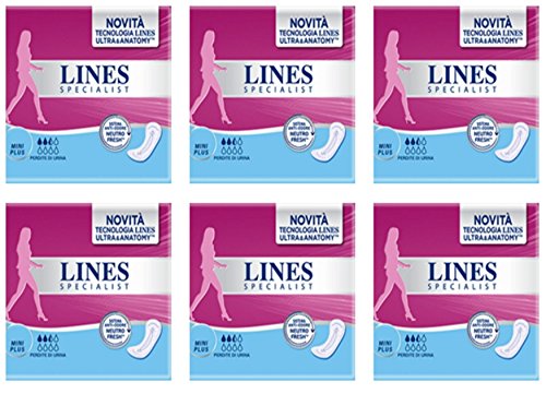 96 Assorbenti Lines Specialist Mini Plus Donna per perdite di urina