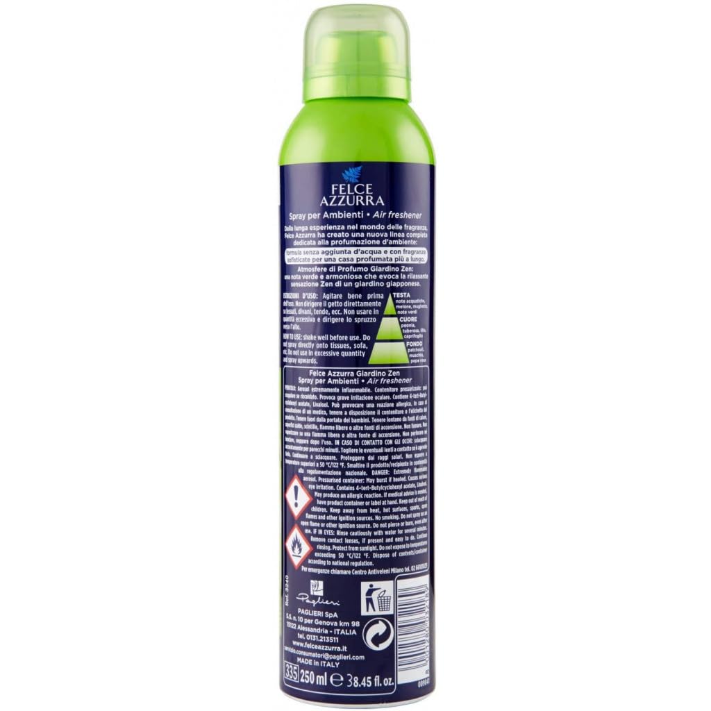 Felce Azzurra Giardino Zen Deodorante Ambienti, 24 confezioni da 250 ml