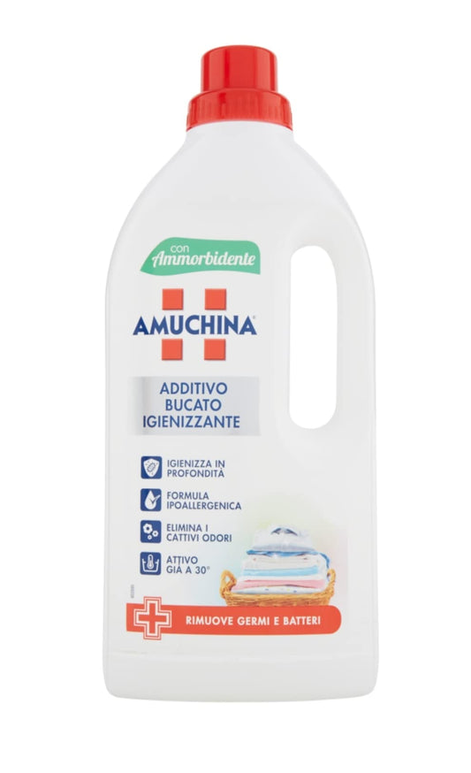 12 x AMUCHINA Additivo Disinfettante Liquido Per Bucato 1000 Ml