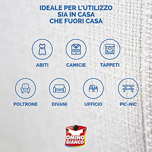 BOLTON GROUP Omino Bianco - Prodotto Specifico per Rimuovere Macchie Intense, Smacchiatore Spray a Secco Express, Azione Immediata Senza Aloni, 125 ml