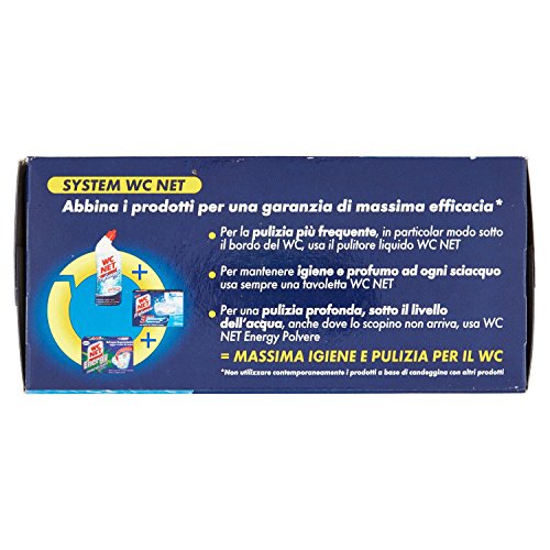 Wc Net 3Effect Detergente per Wc, Ocean Fresh - 4 Tavolette da 34 g, Totale: 136 g