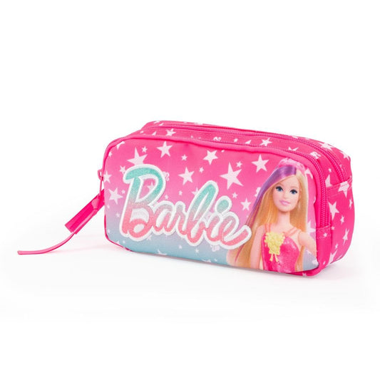 Giochi Preziosi Barbie - Maxi Bustina Portapenne Scuola Barbie, 2 Zip, Capienti Tasche Per Pastelli Pennarelli E Tutto Il Materiale Scolastico Necessario Dimensioni 22X6X14