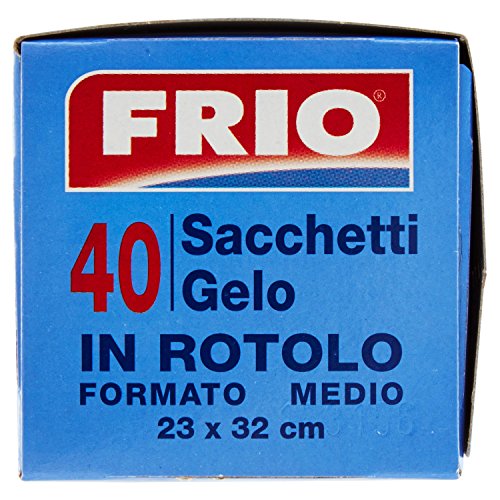 Frio - Sacchetti Gelo, Con Etichetta Prestampata e Laccetti di Chiusura, formato Medio - 24 confezioni da 40 Sacchetti [960 Sacchetti]