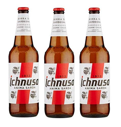3 bottiglie birra ICHNUSA 66 cl