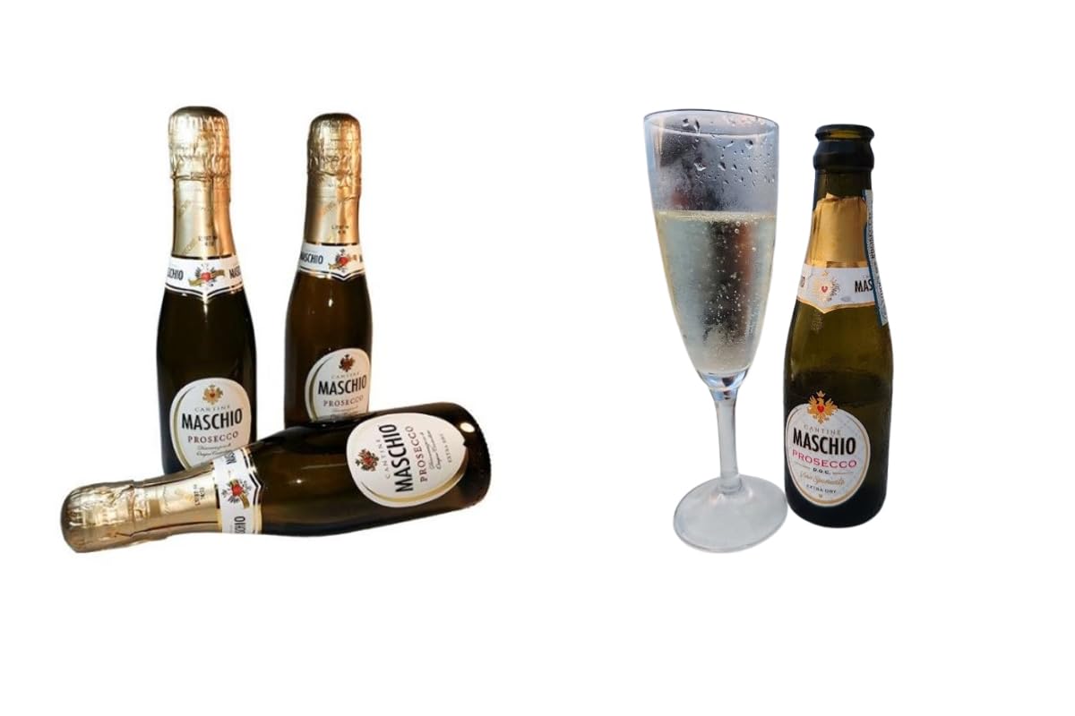 CG94 - Prosecco Doc Extra Dry 20 CL - Box(24 Bottigliette) 3 Cialde Lucky Caffè in omaggio