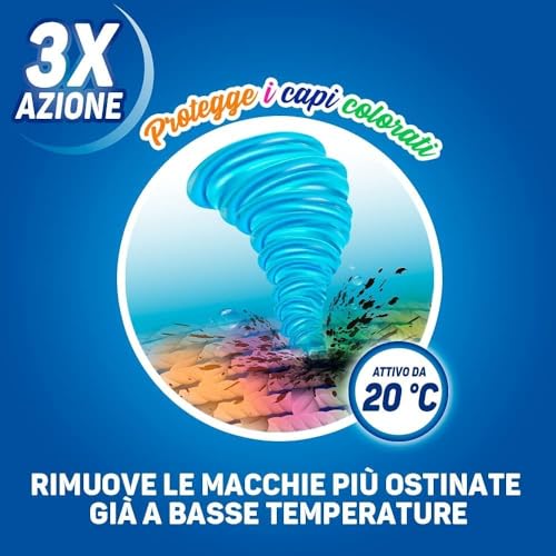 Napisan Detersivo Lavatrice Liquido Igienizzante Capi Colorati, 8 Confezioni da 2 l da 40 Lavaggi di Detersivo Lavatrice Liquido