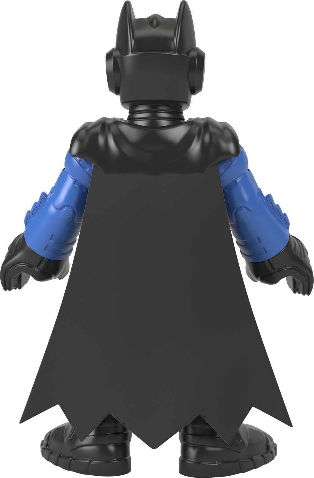 Fisher-Price Imaginext DC Super Friends - Batman XL Motociclista Blu, Personaggio snodato Alto piĂą di 25 cm con Morbido Mantello in Tessuto, Giocattolo per Bambini, 3+ Anni, HML40