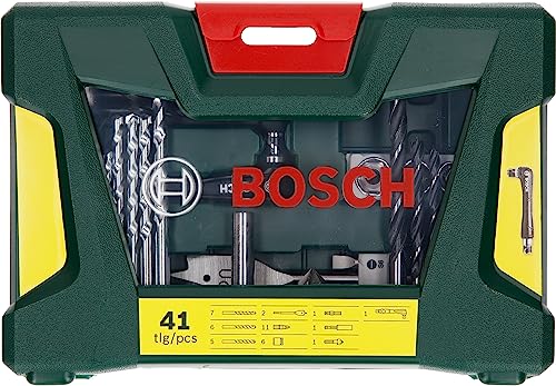 Bosch Professional Set Punte e Bit per Legno, Pietra e Metallo, Accessori per Utensili di Foratura e Avvitamento