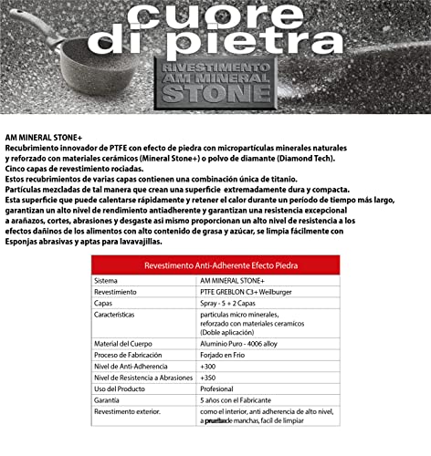Casseruola cuore di pietra cm16 1 man. 2 becchi accademia mugnano pentola pentolino