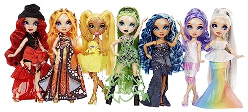 Rainbow High Fashion Doll con Slime & Animale - Ruby (Rosso) - Bambola scintillante da 28 cm con Slime scintillante, Animale Magico e Accessori Moda - Età 4-12 anni