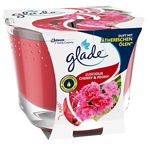 Glade (Brise) Candela profumata a lunga durata in vetro, I Love You, fino a 39 ore di durata