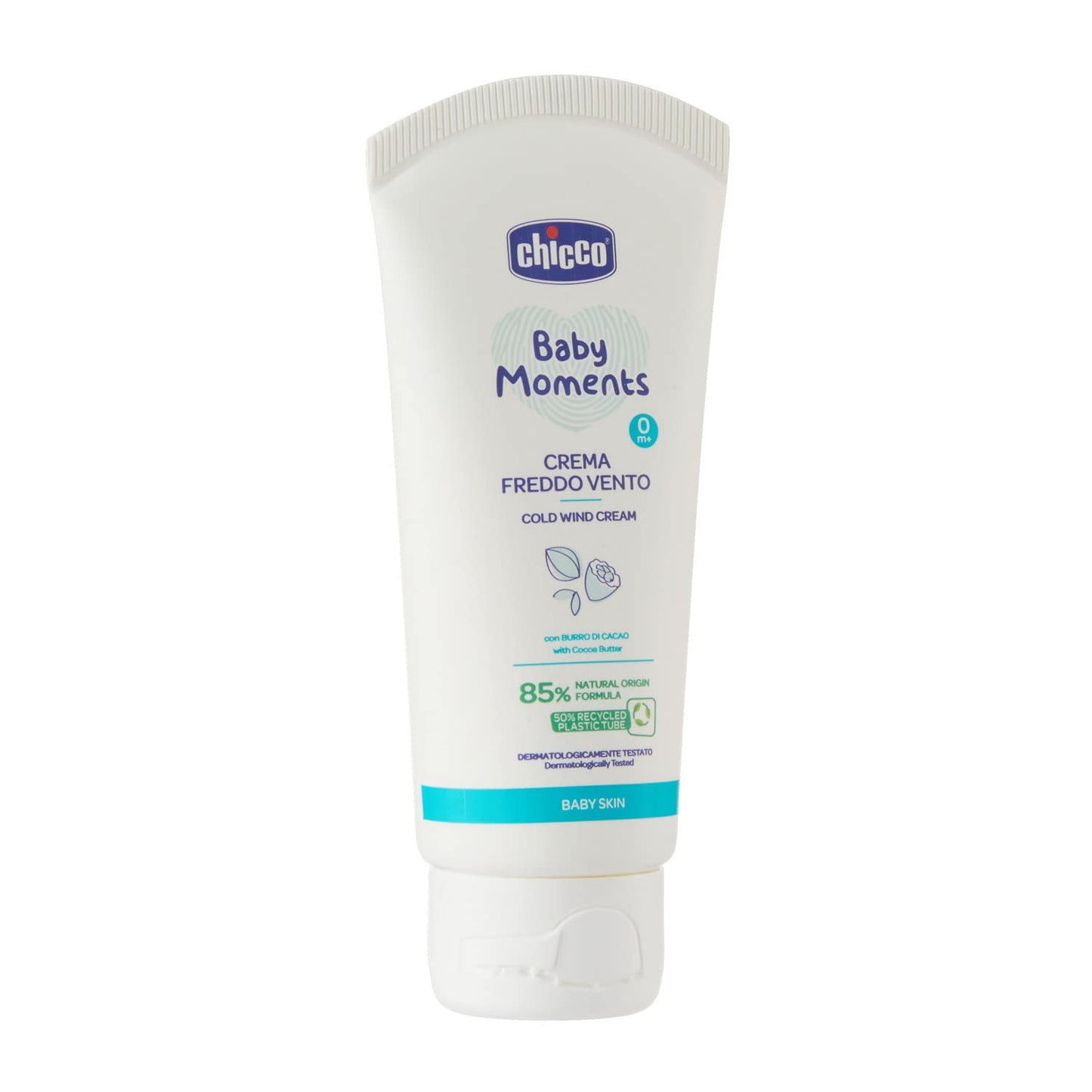 Artsana Chicco Baby Moments Crema Freddo Vento con Burro di Cacao e Vitamina E, con Formula Naturale, 0+ Mesi, 50 ml