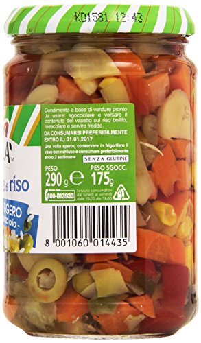 Saclà - Per Insalate di Riso, Condimento a Base di Verdure Pronto da Usare, Leggero, Senza Olio e Glutine - 290 g