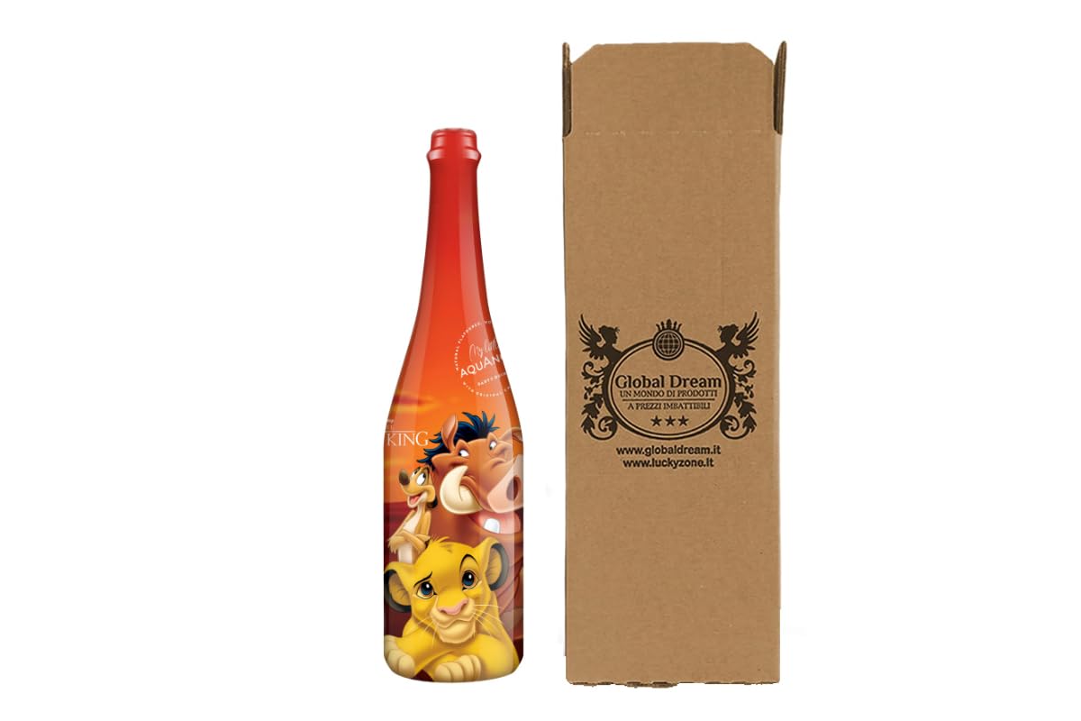 CG94 - Confezione in scatola Global Dream | Spumante Analcolico - THE LION KING Party Drink gusto uva 750ml Iderale per tutte le feste