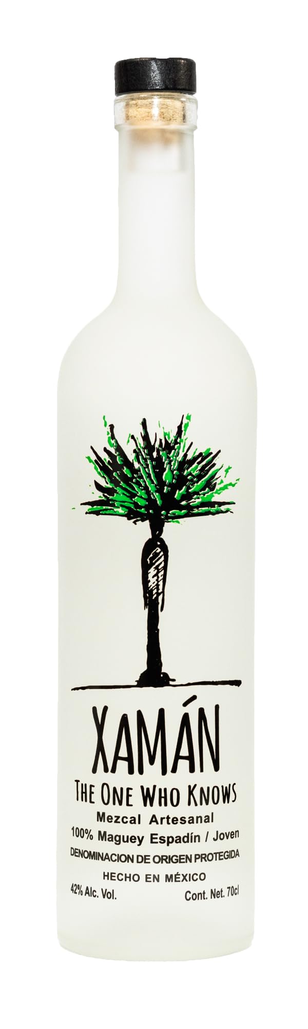 Mezcal Xamán Espadín Joven Mescal Artigianale Messicano, 100% Agave, Blanco 70cl, 42% Vol Mezcal Versatile, Delizioso nei Cocktail o da Gustare da Solo