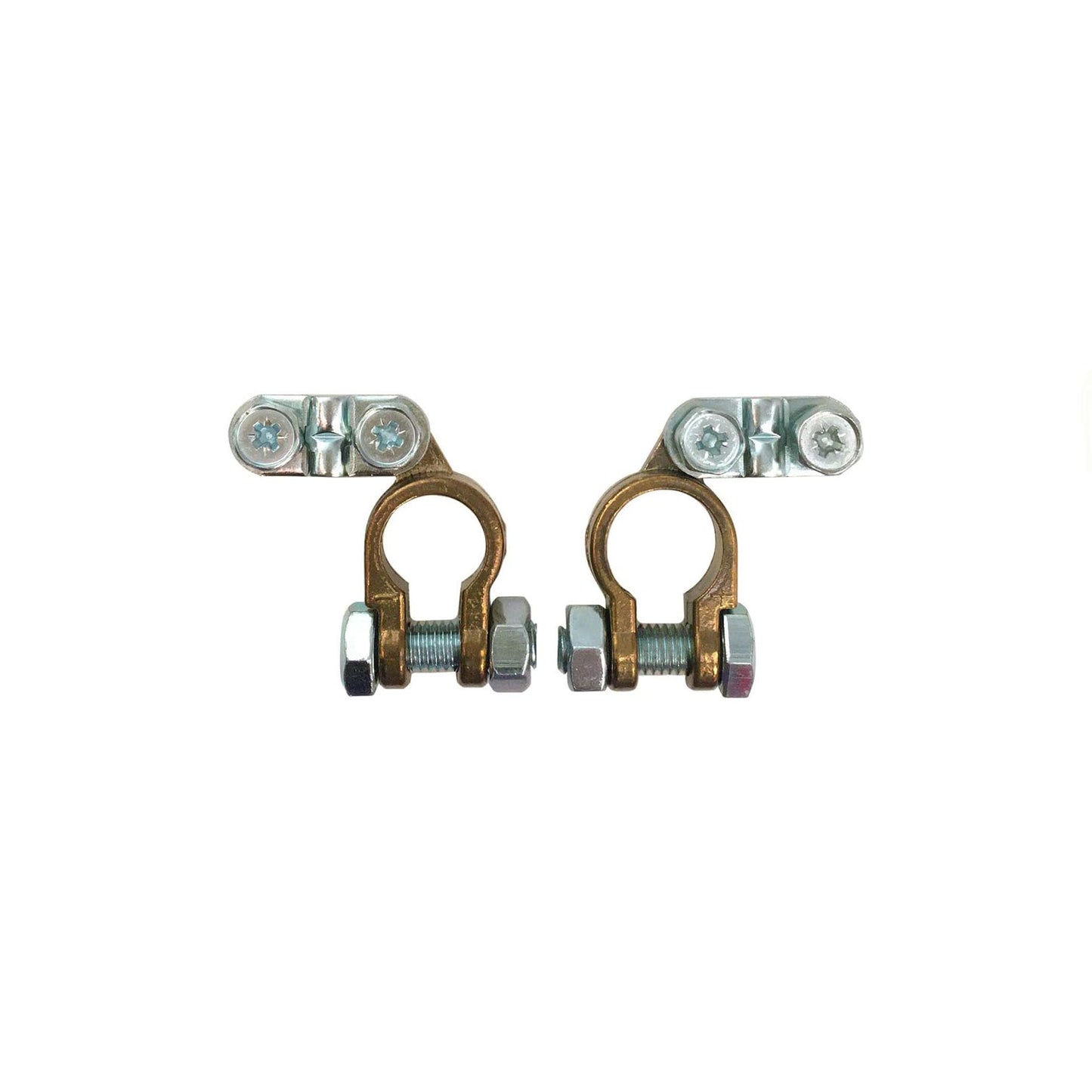 CG94 - Coppia Morsetto per Batteria Auto - Polarità Negativa/Positiva