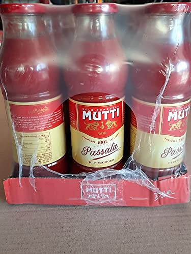 Passata di pomodoro in vetro Mutti cartone da 700gr x 12 pz