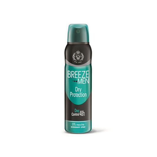 12 x BREEZE Deodorante Spray Men Dry Protection 150 Ml