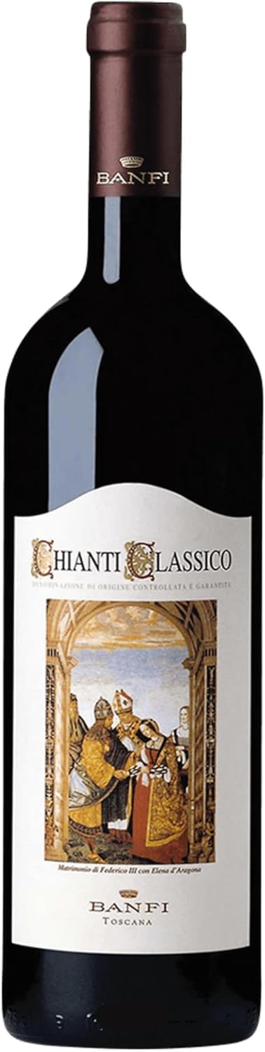 Banfi | Vino Rosso Chianti Classico DOCG | Annata 2024 | Confezione da 3 Bottiglie da 750ml