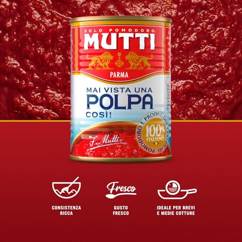 MUTTI - Polpa di Pomodro, 400g, Confezione da 6 unità
