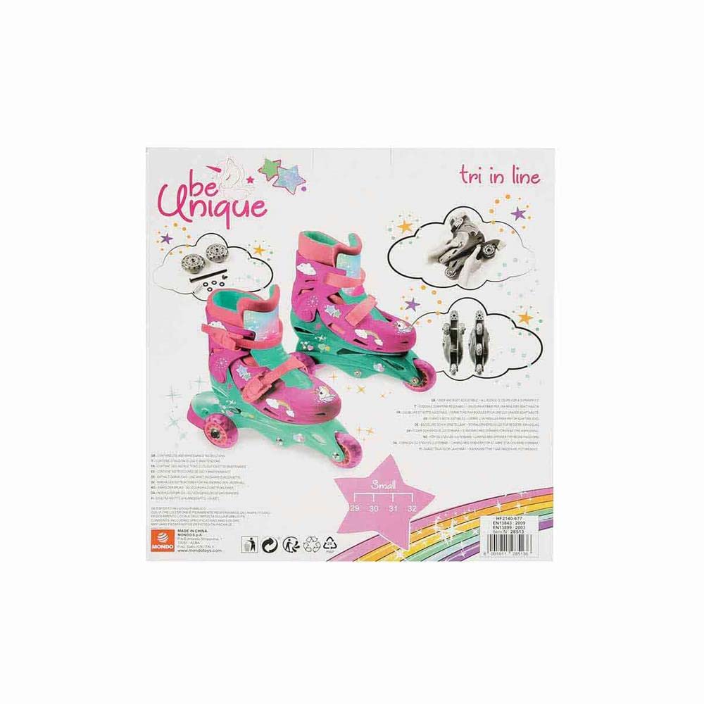 UNICORN INLINE SKATES Pattini in linea doppia funzione Size "S" dal 29 al 32