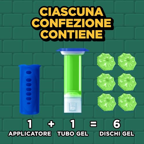 Duck Fresh Discs Base per Dischi Gel Igienizzanti WC, Fragranza Rosa e Fiori di Loto, Confezione da 1 Applicatore e 6 Dischetti